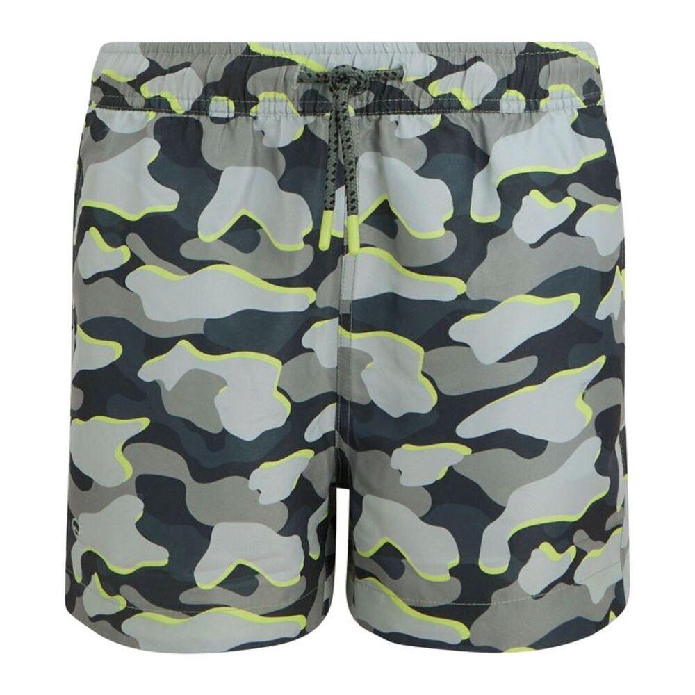 Regatta Childrens/Kids Skander Camo Swim Shorts / Dark Storm